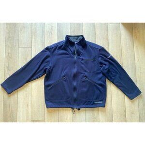 Timberland Active Comfort Lined Full Zip Jacket Mens Medium Blue Pockets
